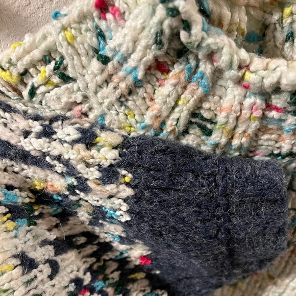 Anthro Multicolored Alpaca Chunky Sweater - Picture 2 of 4